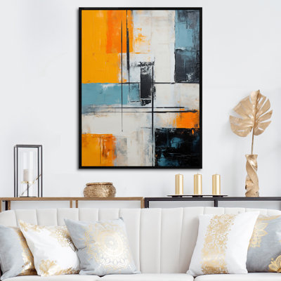 «Colorfields Deconstruct Minimal Abstract», reproduction sur toile
