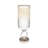 Decorative Glass Vase with Metal Stone and Aluminum Base Featuring Modern Circular Accent Design-125862510