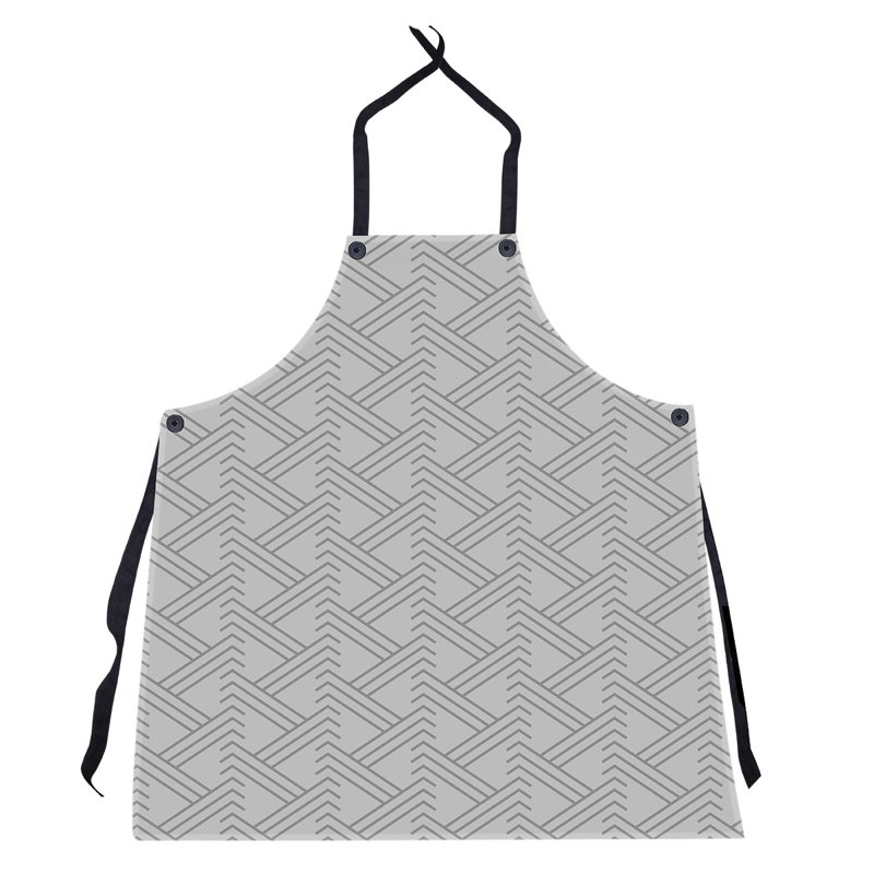 Tablier zigzag classique, gris
