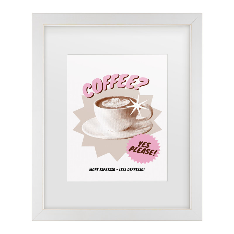 Athene Fritsch Ouiisomething 04 Matted Framed Art, 16" H x 13" W