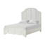Ensemble de chambre pour grand lit 5 pièces Kyna, persienne courbée, blanc antique, 2 tables de chevet-118445258