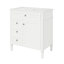 Meuble-lavabo de 30 po avec expérience confortable, 2 tiroirs, armoire de toilette et miroir-121054632
