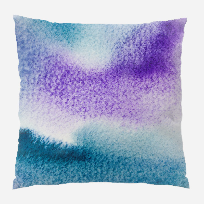 Coussin watercolour Farragut, Microsuède, Intérieur