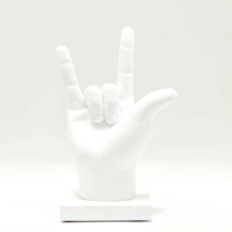 Sculpture Adam & Friends Home I Love You | 1 pièce, Blanc