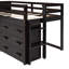 Lit mezzanine simple avec armoire et tablette-130130816