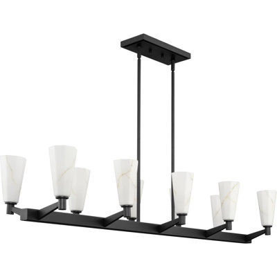 Ten-Light Modern Luxe Linear Chandelier