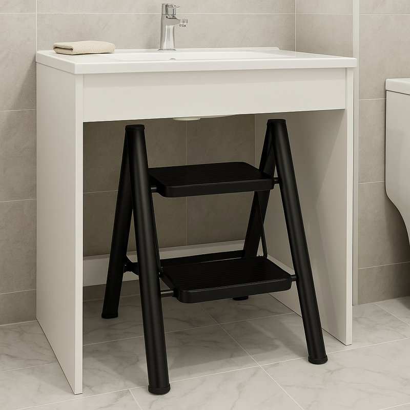 2-Step Steel Folding Step Stool Ladder