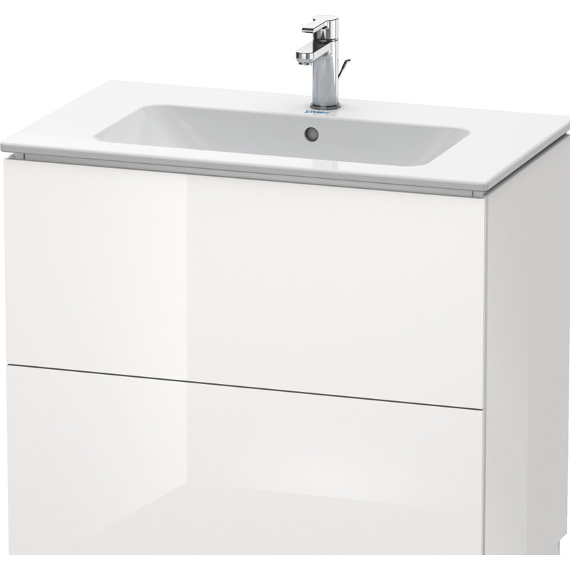 Base de meuble-lavabo simple 32,25 po seulement, Laque blanche