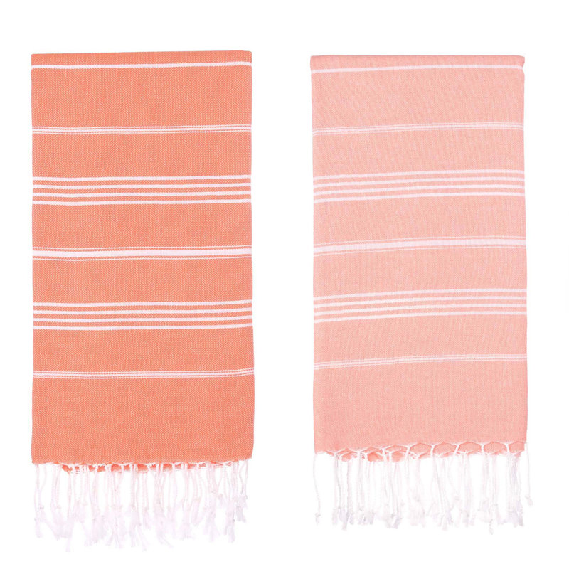 Ensemble de serviettes de plage Dayanara, Orange / saumon