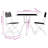 Brilan Dakota Fields Bar Set with Metal Frame and Metal Outer Material
