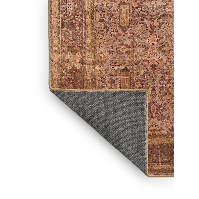 Tapis brun à motif oriental, Rectangle 7 pi x 10 pi