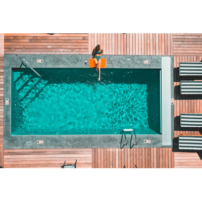 At the Pool 1 Piece Wall Art