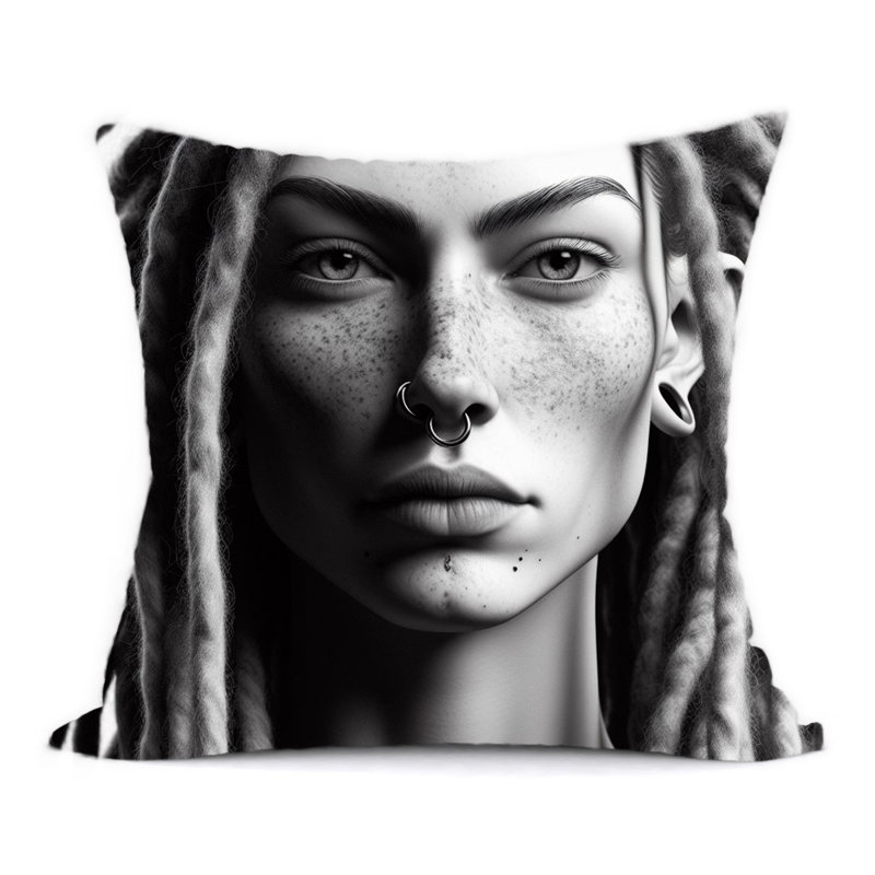 Abstract Reversible Throw Pillow