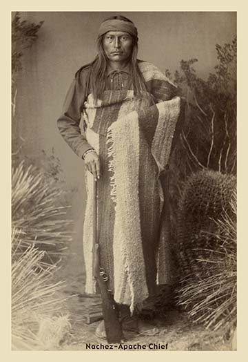 Nachez-apache chief, reproduction de photo