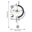Horloge murale cerf