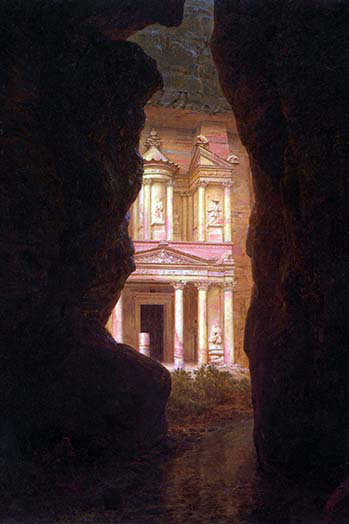 « el khasne, petra » par frederic edwin, reproduction d’art