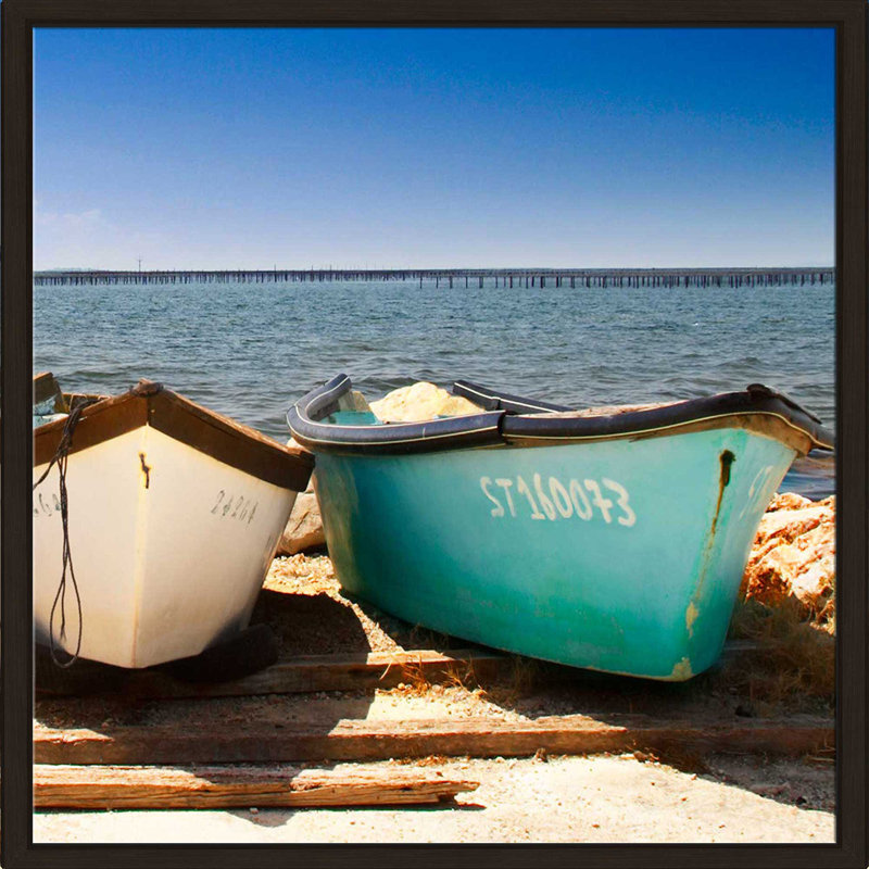 Brise-lames II par Danita Delimont - photographie, H 21,5 po x l 21,5 po x P 2 po, Cadre flottant espresso