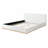 Elegant White Solid Wood Frame Queen Upholstered Bed For Ultimate Comfort-143819747