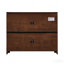 Buffet Mid-Century en rotin 39,4 po, 2 trous - Noyer-130480507