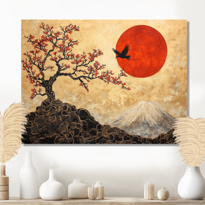Éternelle soleil de paysage japonais II - paysages, impression sur métal, paysage japonais