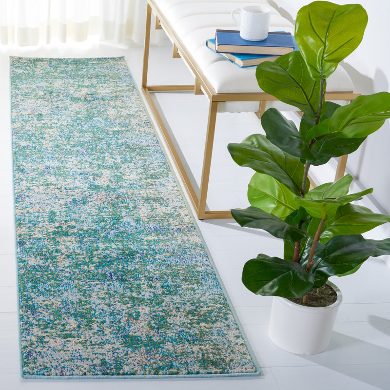 Abstract Area Rug, Runner 61 x 244 cm