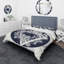 Magic Flowers Is Triangle - Ensemble de housse de couette vintage - Microfibre de polyester-66399230