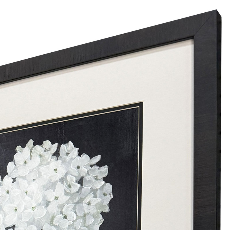 White Buds Framed Art