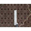 Tapis oriental rond blanc perle 7 pi 6 po x 7 pi 6 po Tabriz Mahi avec médaillon poisson
