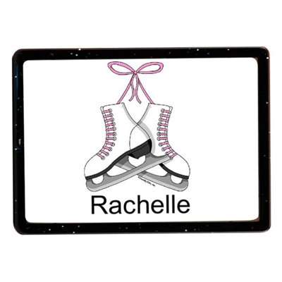 Personalized Ice Skates - Female Acrylic Magnet - Great Gift!