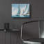  «Regatta» par Max Maxx, art mural en verre acrylique, 16 po x 12 po