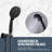 9-Spray Patterns With 1.8 Gpm 12 In. Wall Mount Shower System With Two Showerhead-111055920