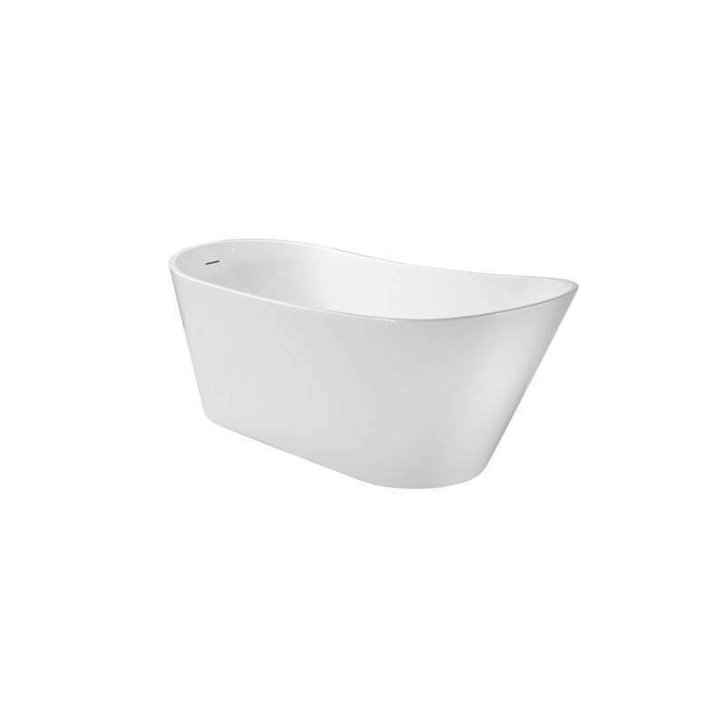 Samari 67 po Baignoire autoportante au fini blanc brillant