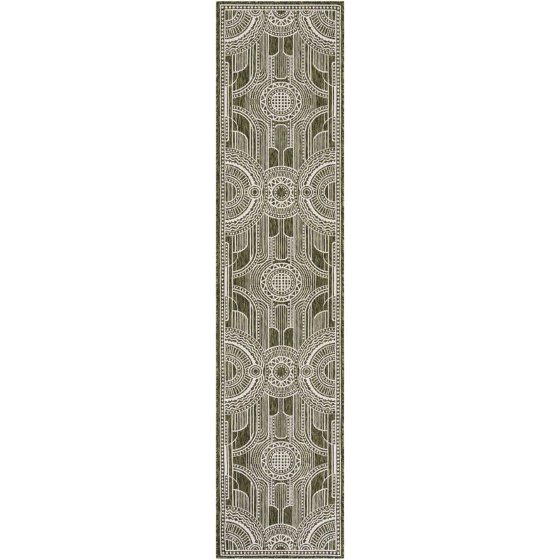 Tapis de couloir vert Aucun, Tapis de couloir 2 pi 7 po x 12 pi