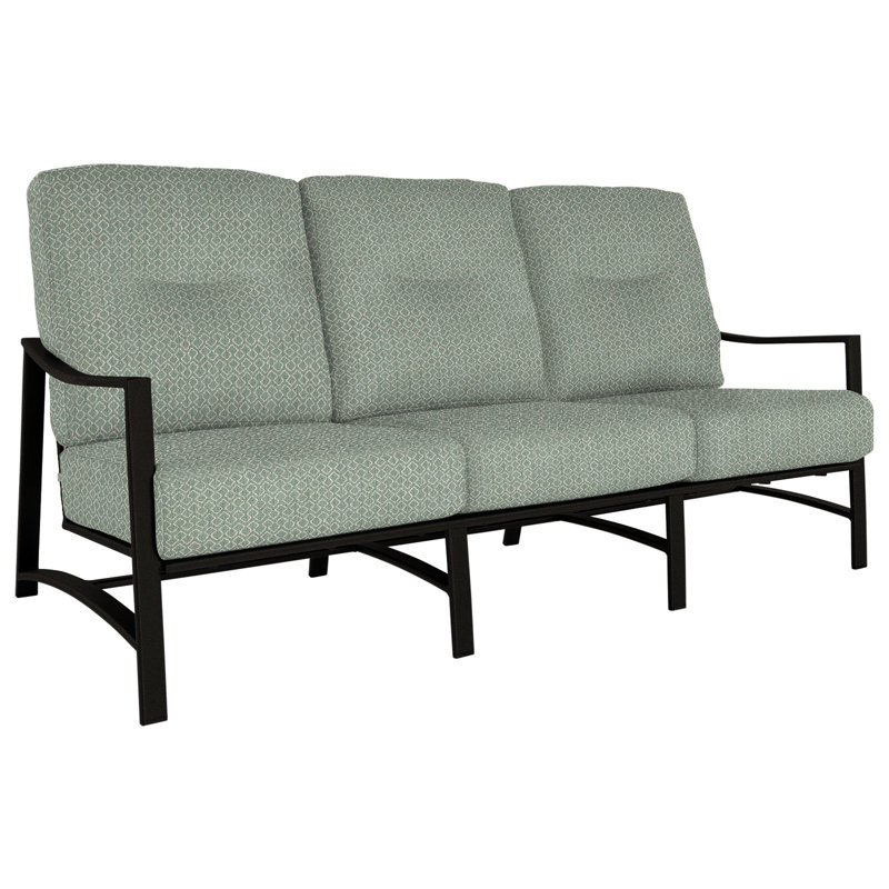 Avana Outdoor 3 - Seat Patio Sofa, Surpass Stone, Carbon Black