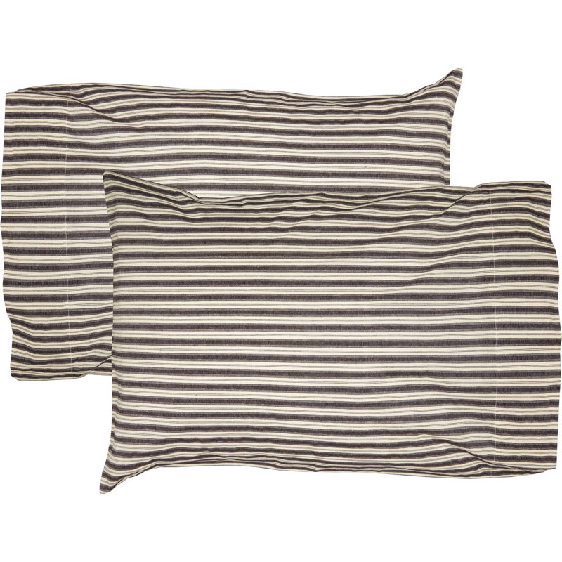 Ashmont 100% Cotton Striped Pillowcase, Standard
