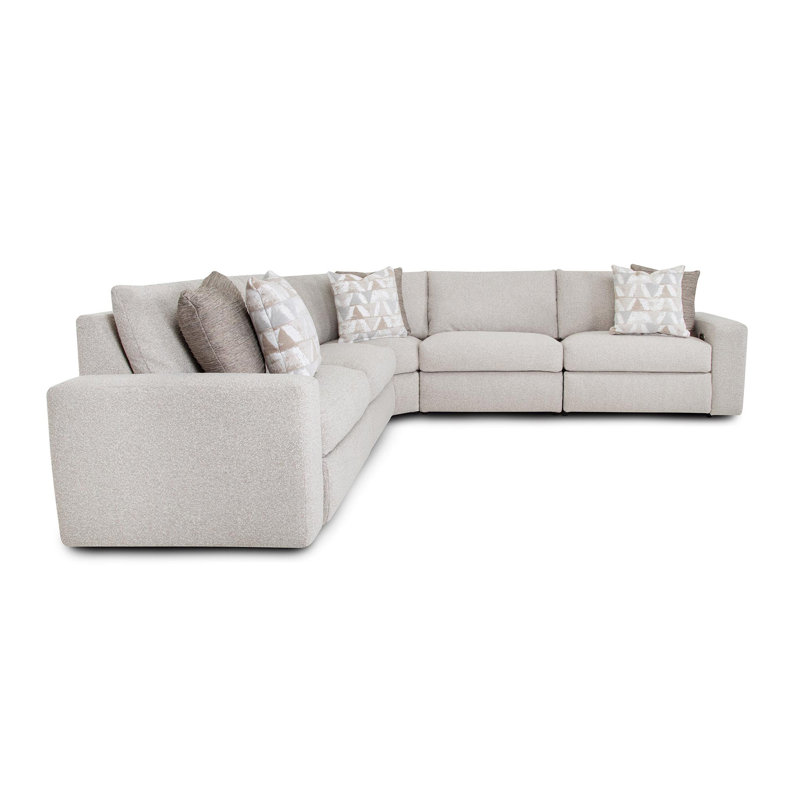 Dehn 5-Piece Power Reclining Sectional, Tan Polyester