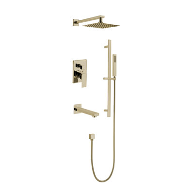 Système de douche complet avec valve brute