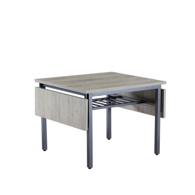 Rustic Folding Dining Table With Drop Leaves, 1.2” Thick Top, Space-Saving Small Kitchen Table For 4-6 People