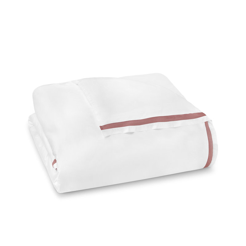 Duvet Cover Sonia, Queen Duvet Cover, White/Terracota