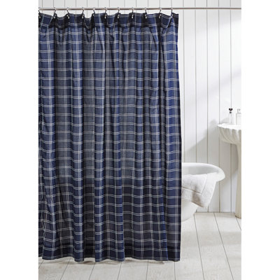 Rideau de douche simple à carreaux Asdvadzadur