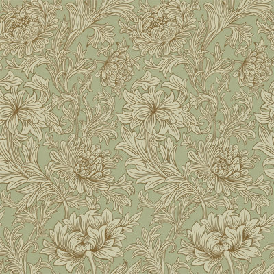 Chrysanthemum Toile Wallpaper