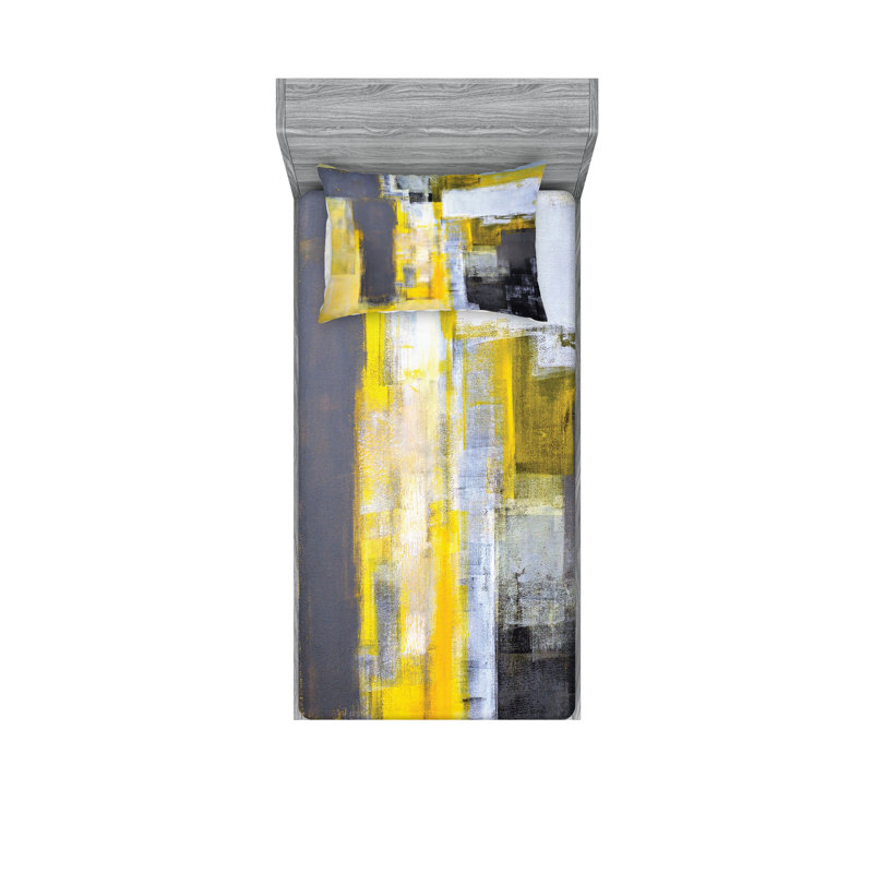 Ensemble de draps et taies décoratives Ambesonne, Ensemble de draps pour lit simple avec deux taies 