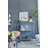 Metal Console Table, Mirrored Shelf