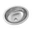 Whitehaus Decorative 18" Oval Undermount Lavatory Basin With Hammered Textured Surface And Overflow-2915965