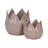 Set of 2 Stoneware Ceramic Planters with Sculpted Decorative Design - Durable and Stylish-1738117587-1729776800