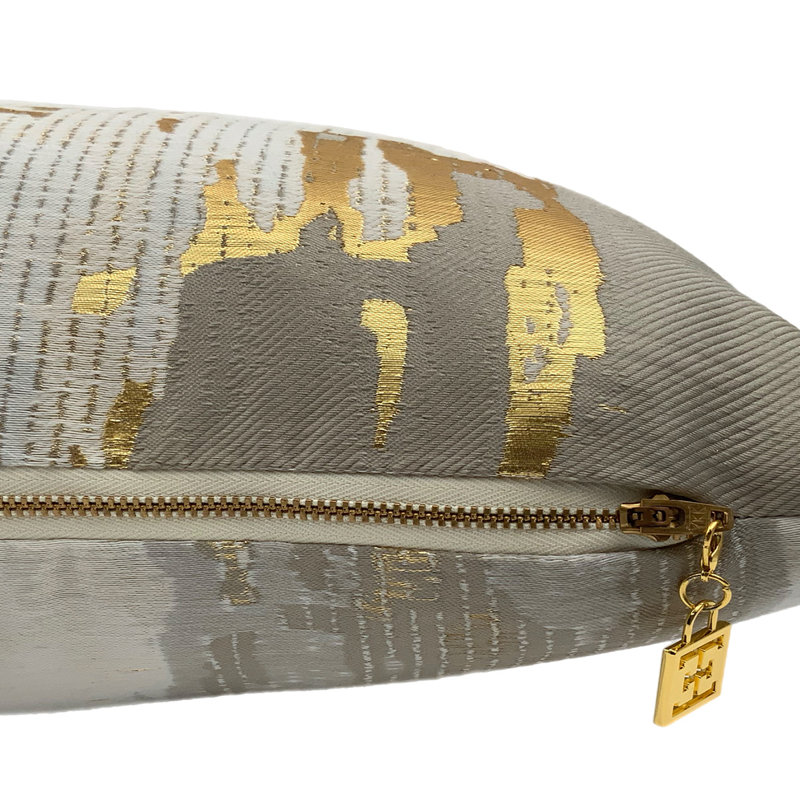 Mariah Lumbar Pillow Cover & Insert, Metal