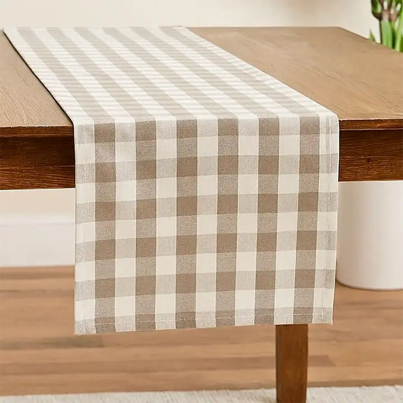 Chemin de table Buffalo, Kaki, 90 po x 16 po