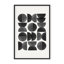 Abstrait Mid Century, géométrique par The Miuus Studio - Œuvre d'art encadrée sur papier-131292457-131292458-131292459