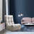 Metal Reclining Chair For Relaxing - Gray Ergonomic Lazy Adjustable Back Maximum Comfort