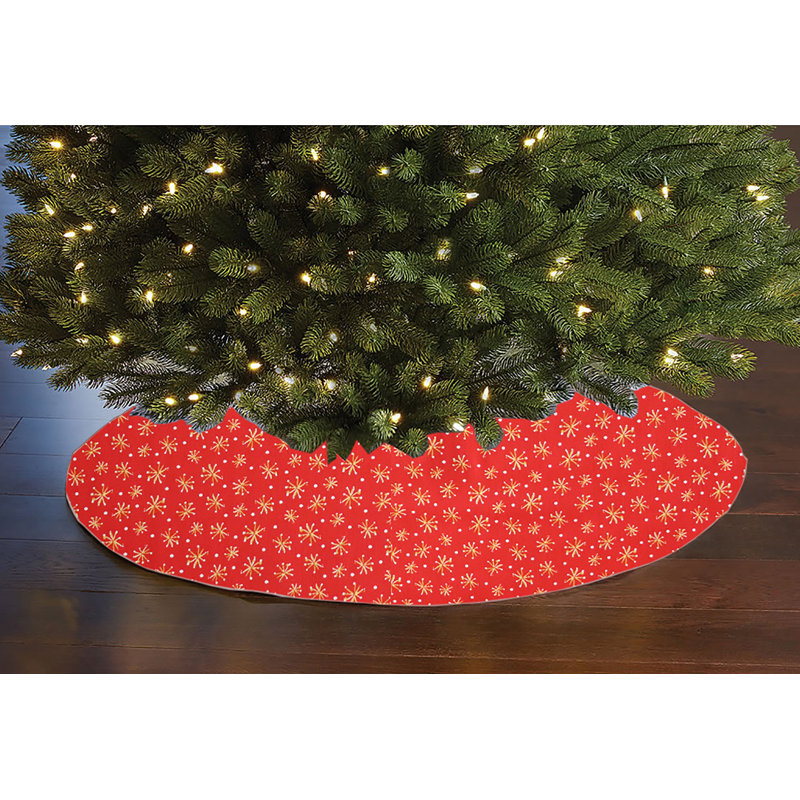 Cache-pied pour sapin, Rouge